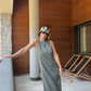 Sienna | Linen Dress - Sage