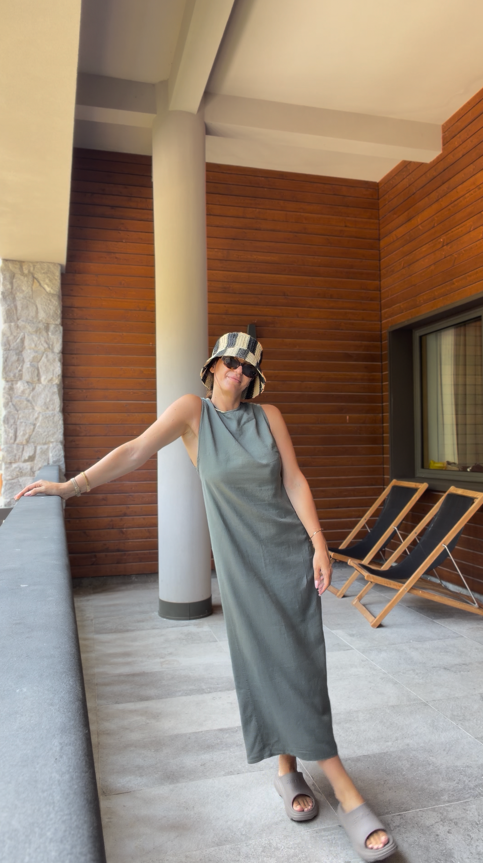 Sienna | Linen Dress - Sage