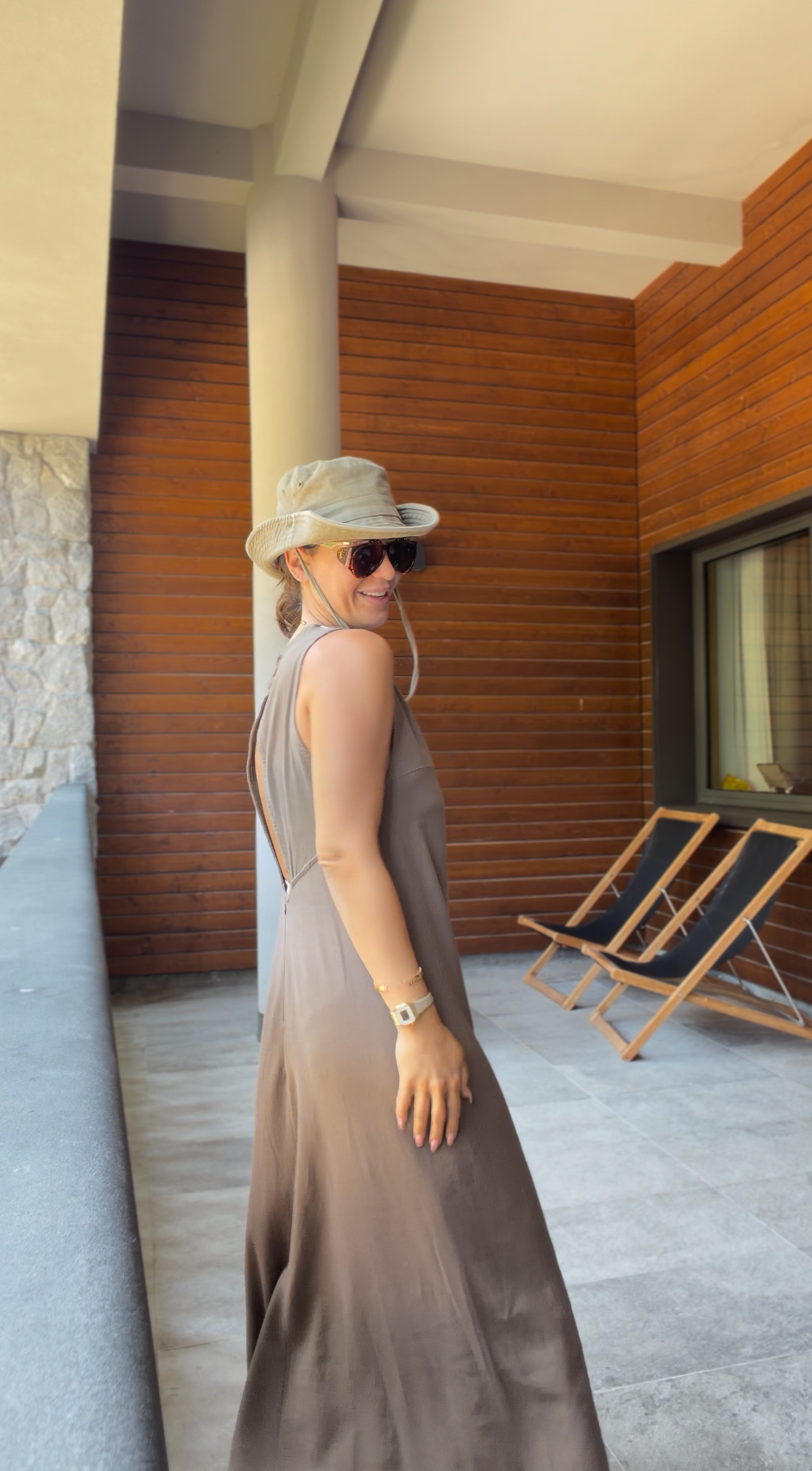 Sienna | Linen Dress - Mocca