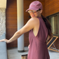 Sienna | Linen Dress - Sangria