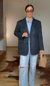 Pinstripe Blazer