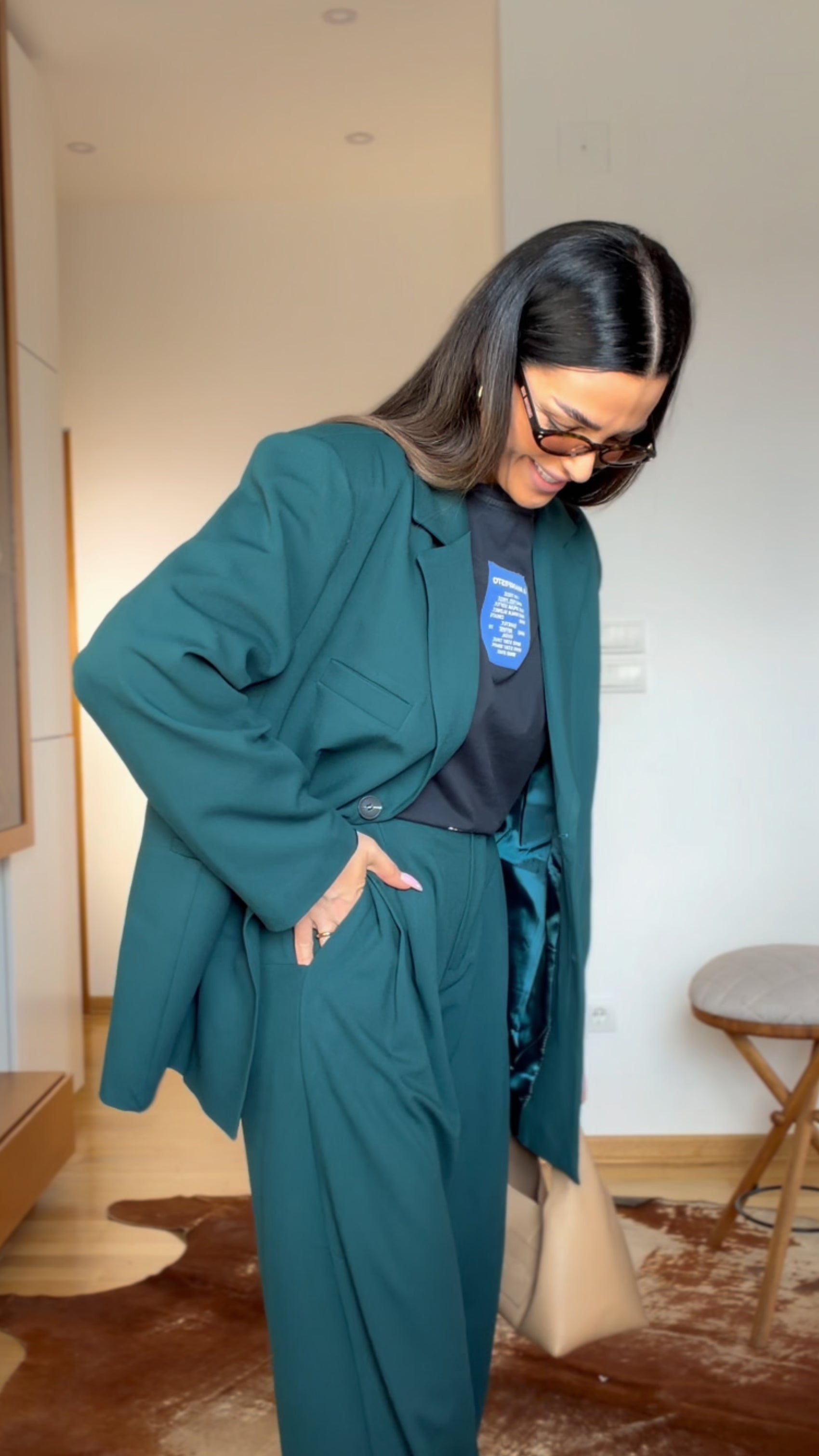 Oversize sako zeleni