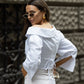 The Essential Crop Shirt-White