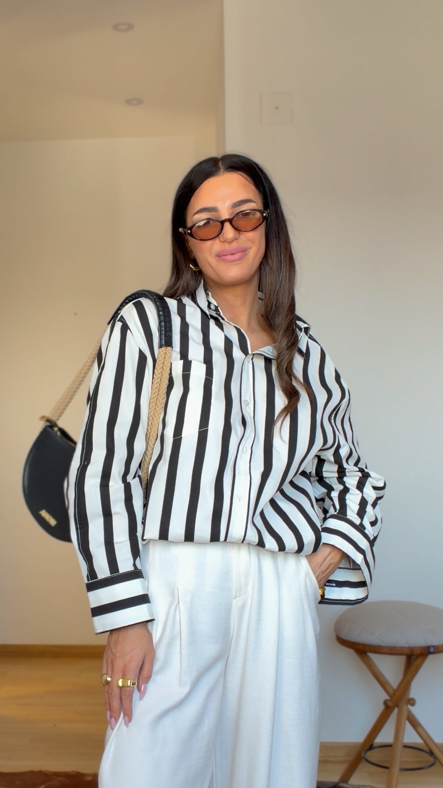 Black and White Shirt