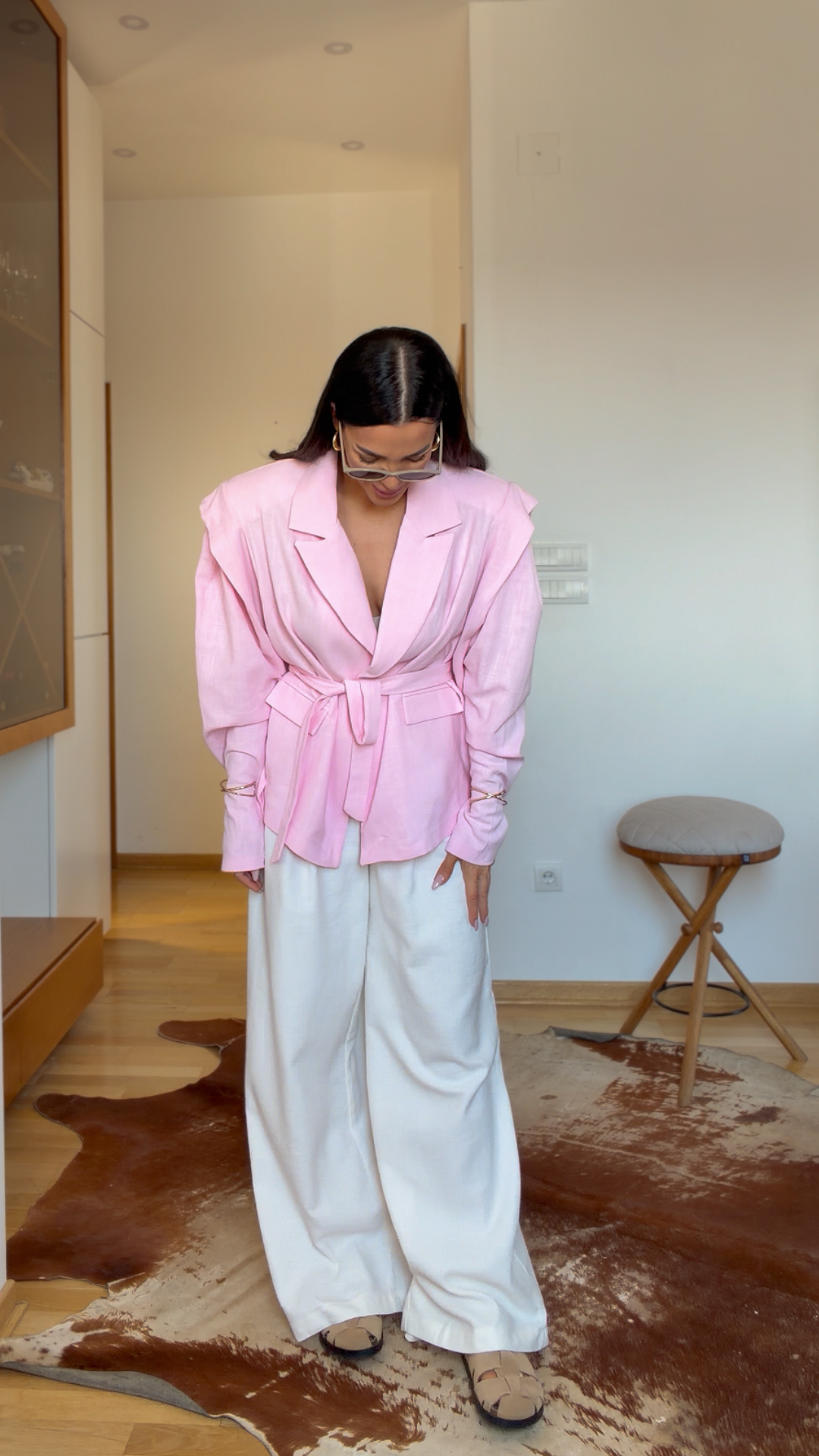 Structured shoulder wrap- Pink