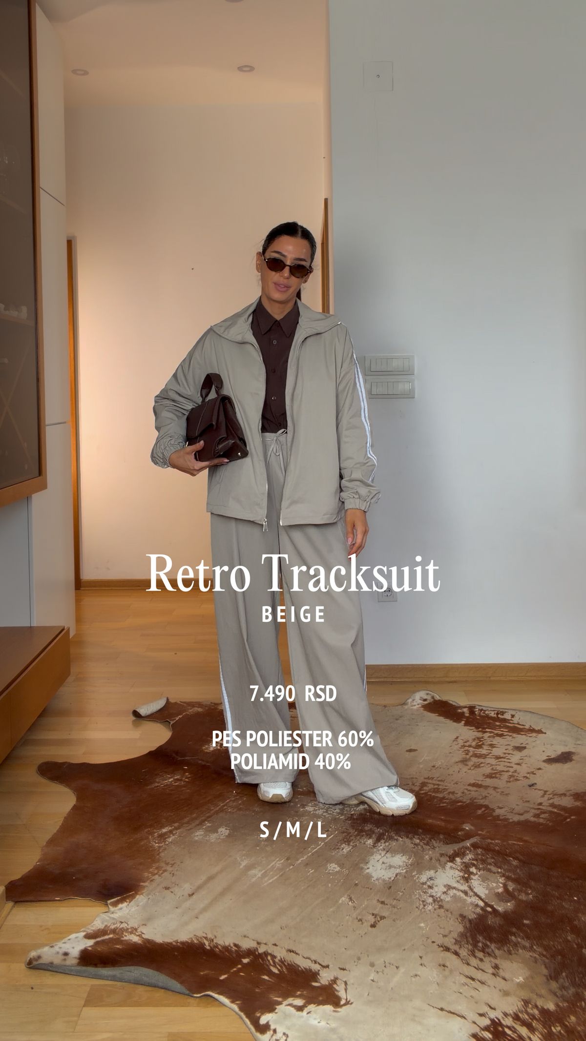Retro Tracksuit- Beige