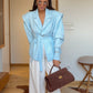 Structured shoulder wrap- Blue