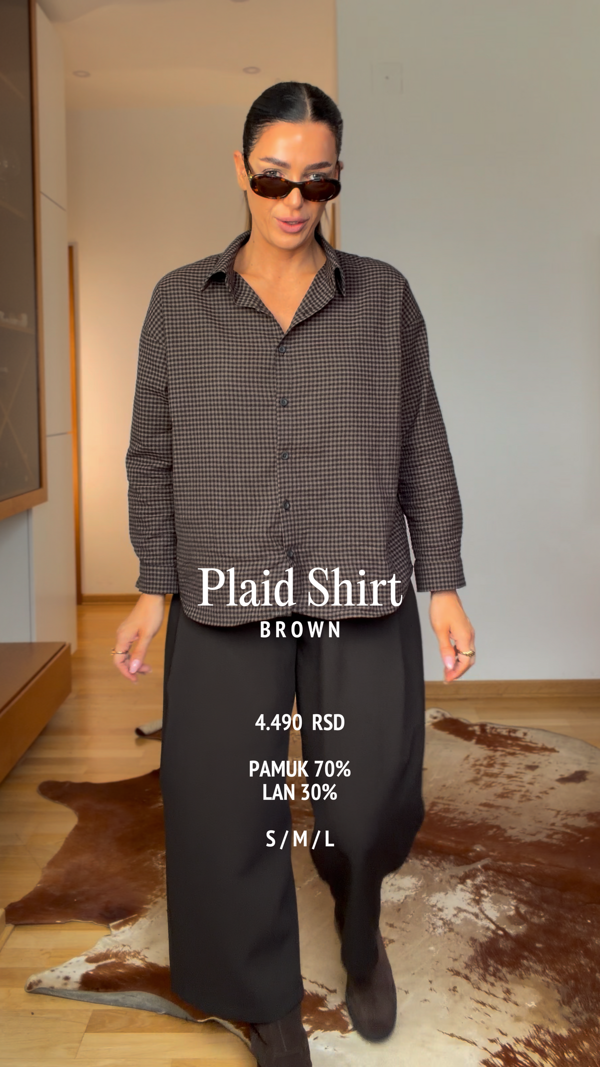 Plaid Shirt- Brown