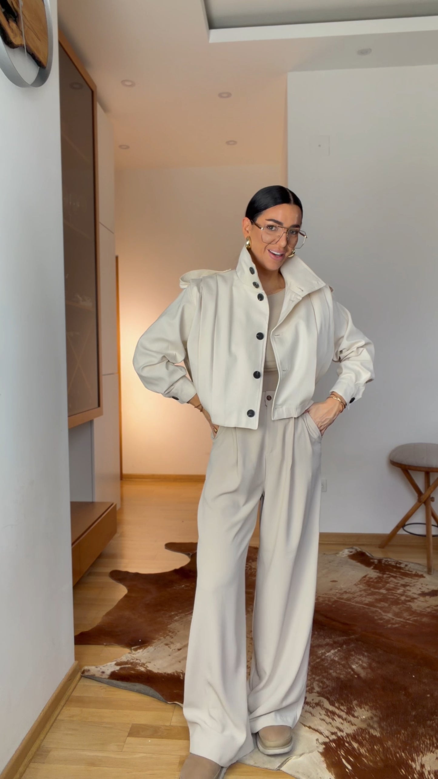 Statement Jacket - Pearl