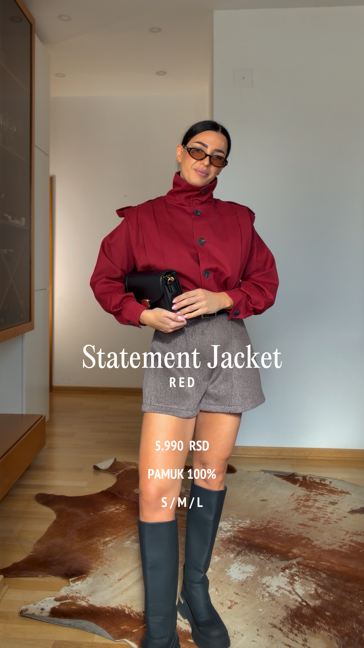Statement Jacket- Red