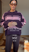 Twice As Nice- Burgundy/Pink
