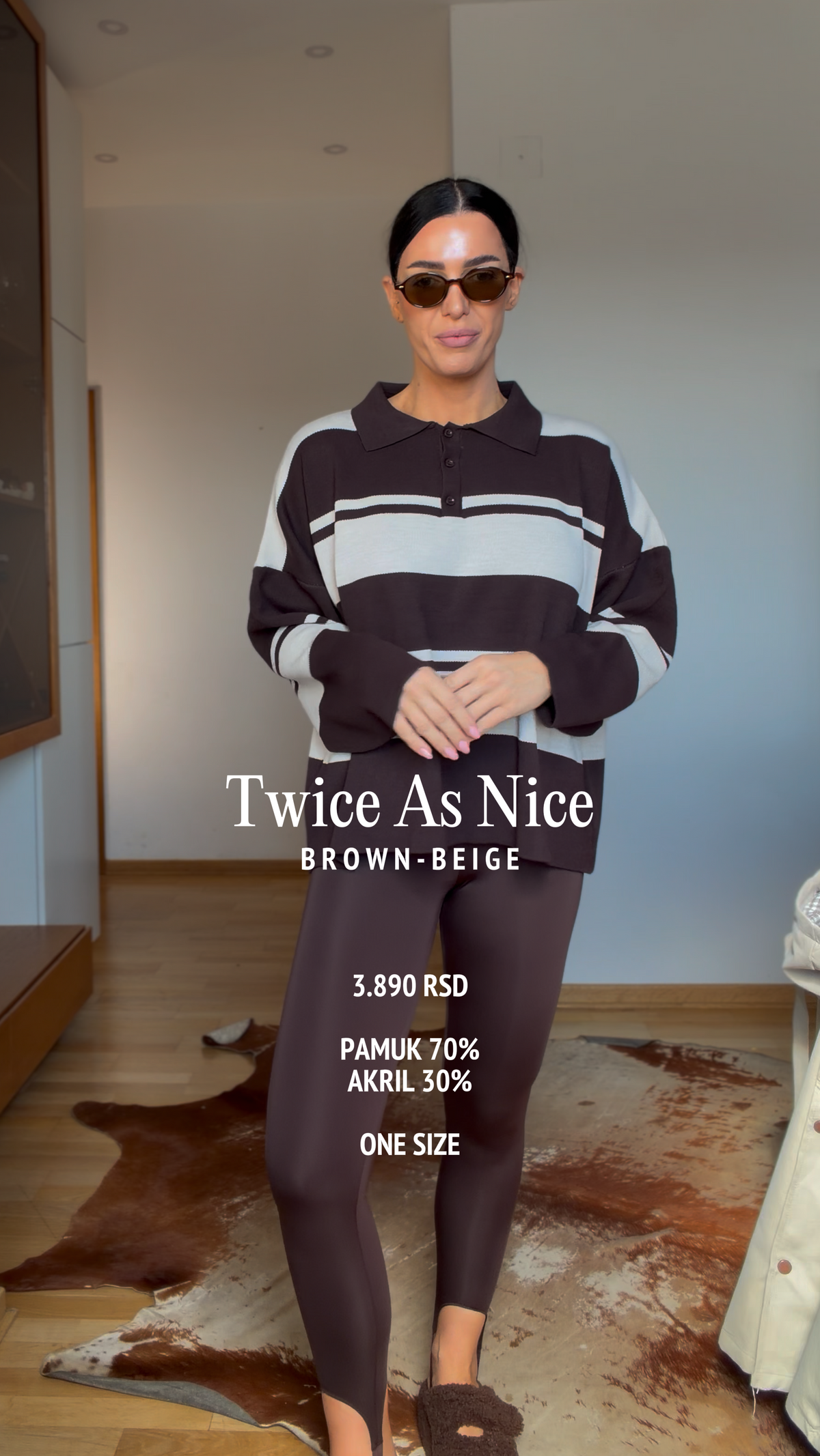 Twice As Nice- Brown/Beige