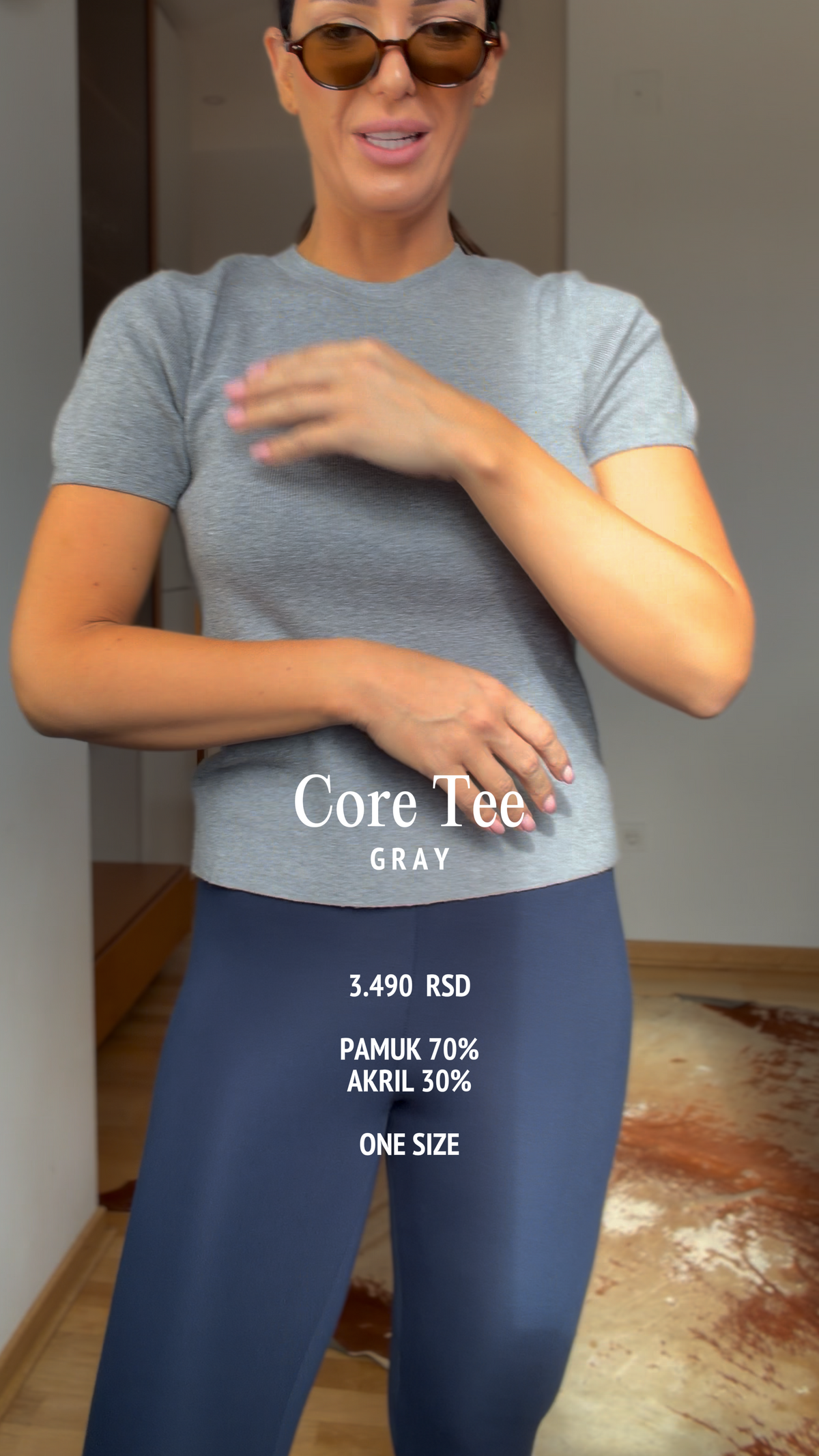 Core Tee- Gray