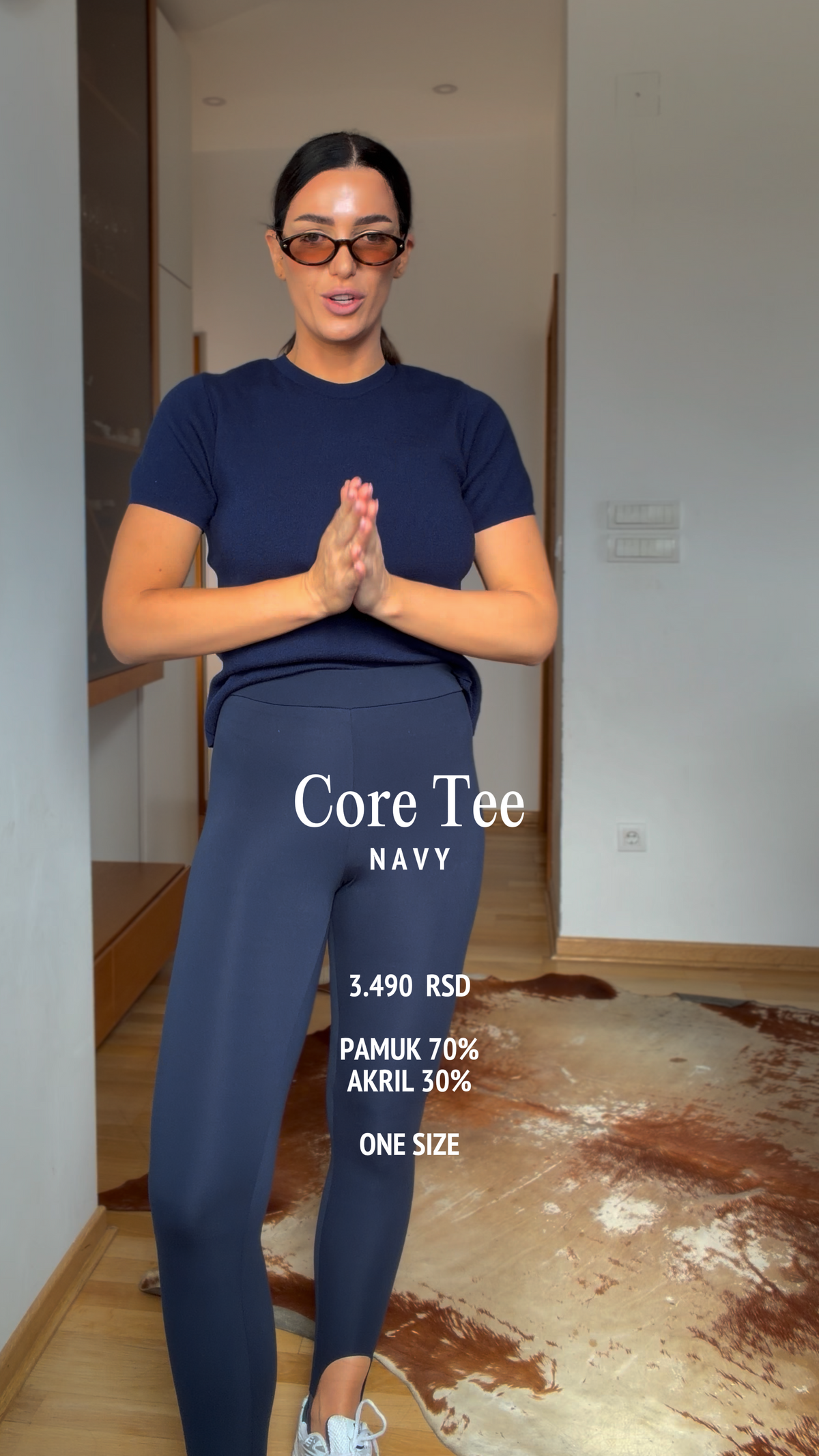 Core Tee- Navy