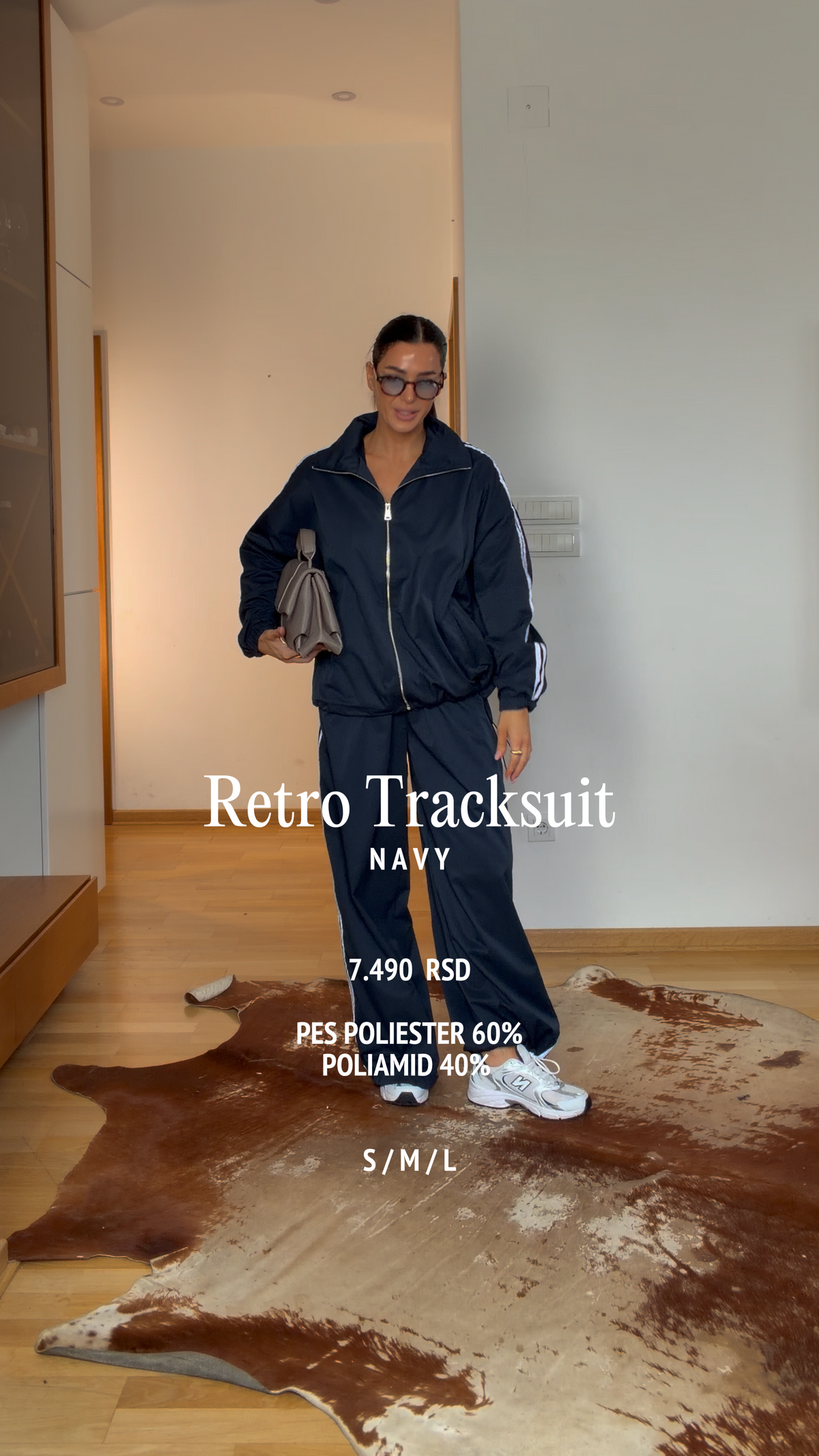 Retro Tracksuit- Navy