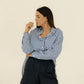Summer Basic Shirt - Deep Blue Stripes
