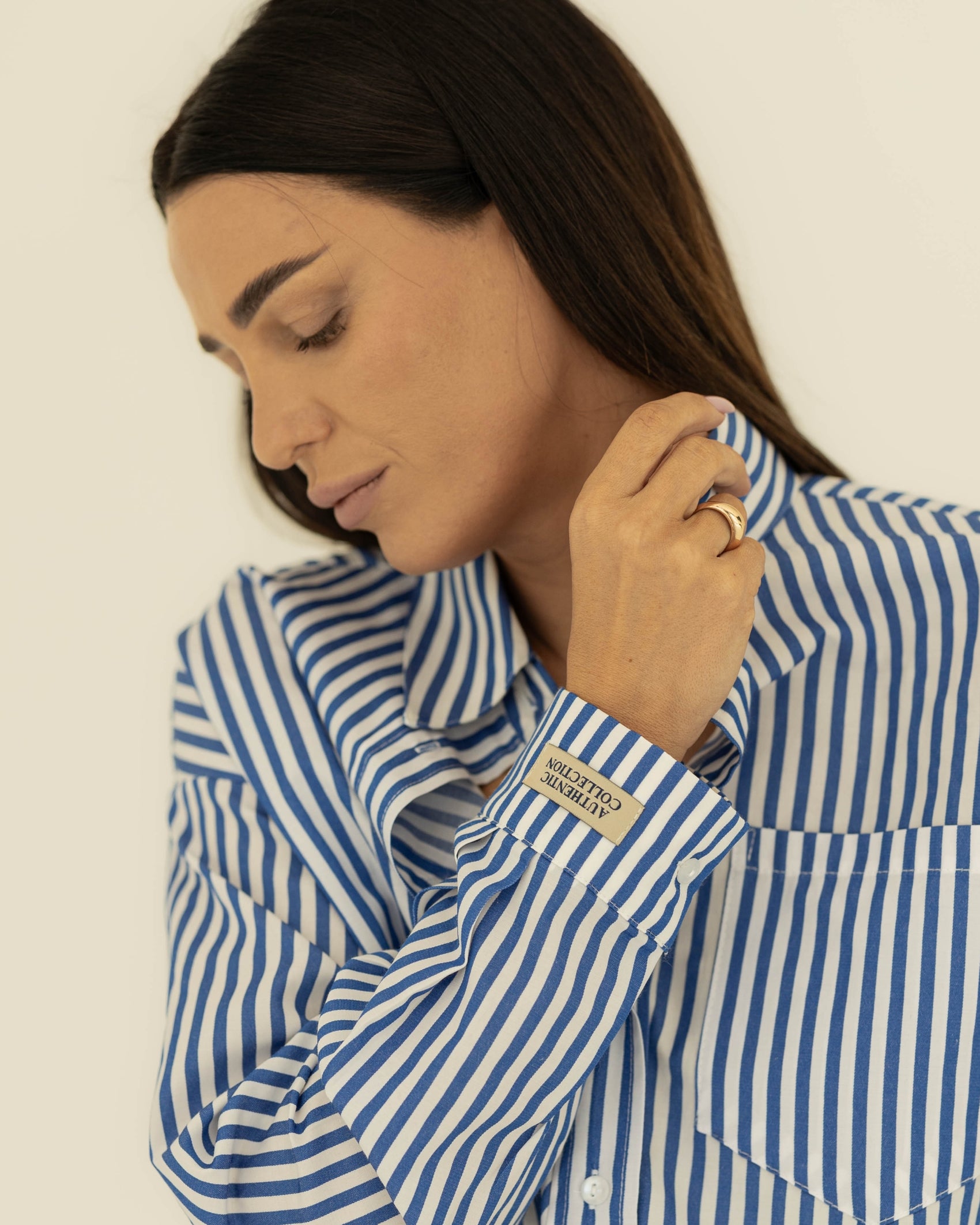 Summer Basic Shirt - Deep Blue Stripes