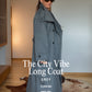The City Vibe Long Coat - Grey