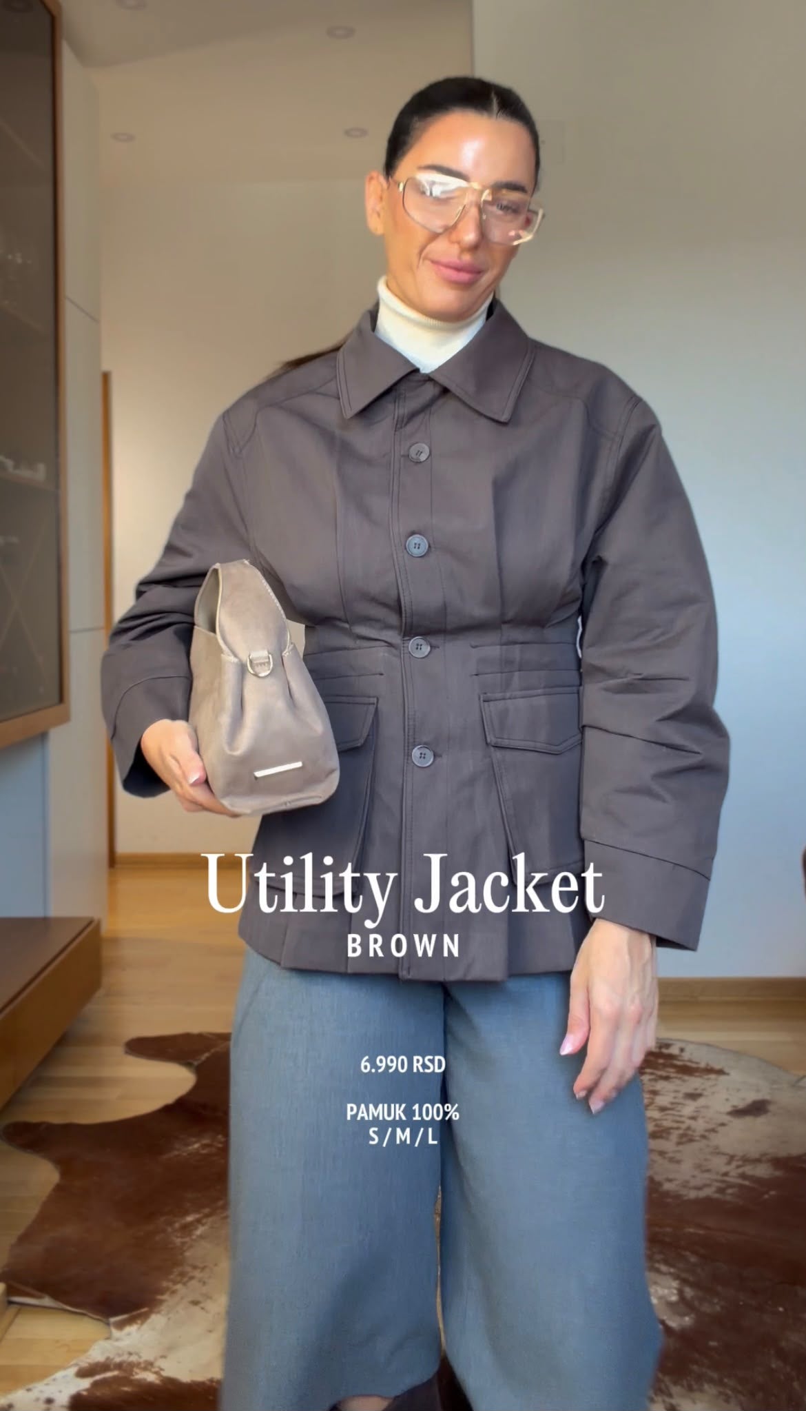 Utility Jacket- Brown