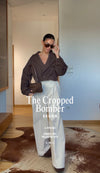 The Cropped Bomber- Brown