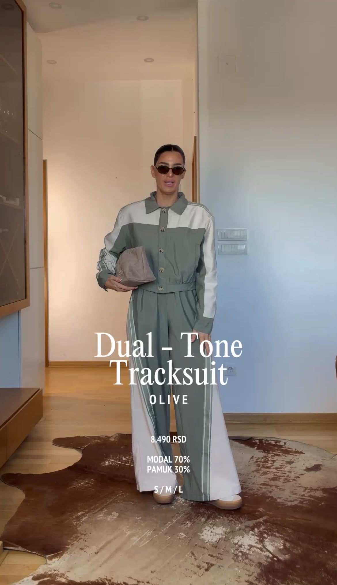 Dual-Tone Tracksuit- Olive