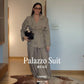 Palazzo Suit- Beige