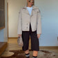 Belted Collar Jacket- Beige