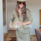 Soft Line Dress- Olive