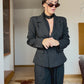 Fitted Blazer- Black