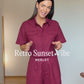 Retro Sunset Vibe - Merlot