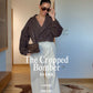 The Cropped Bomber- Brown