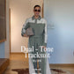 Dual-Tone Tracksuit- Olive