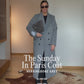 The Sunday In Paris Coat - Herringbone Grey