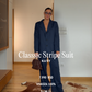 Classic Stripe Suit- Navy